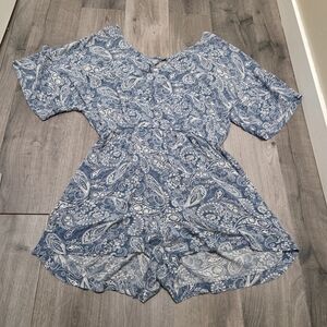Ivy Blue Paisley Romper